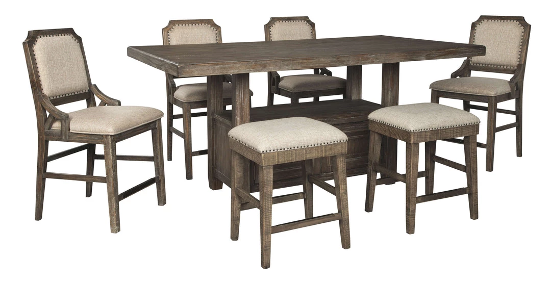 Ashley Furniture Tables Wyndahl - Rustic Brown - Rect Counter Table W/storage 7 Ashley Furniture Tables Wyndahl - Rustic Brown - Rect Counter Table W/storage