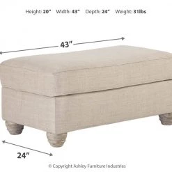 Ashley Furniture Traemore - Linen - Ottoman Ottomans
