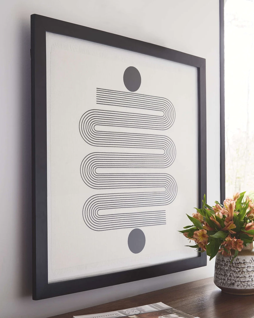 Ashley Furniture Jaegar - Black/white - Wall Art Accessories 7 Ashley Furniture Jaegar - Black/white - Wall Art Accessories