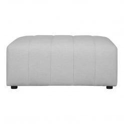 Moe's Home Collection Lyric Ottoman Oatmeal