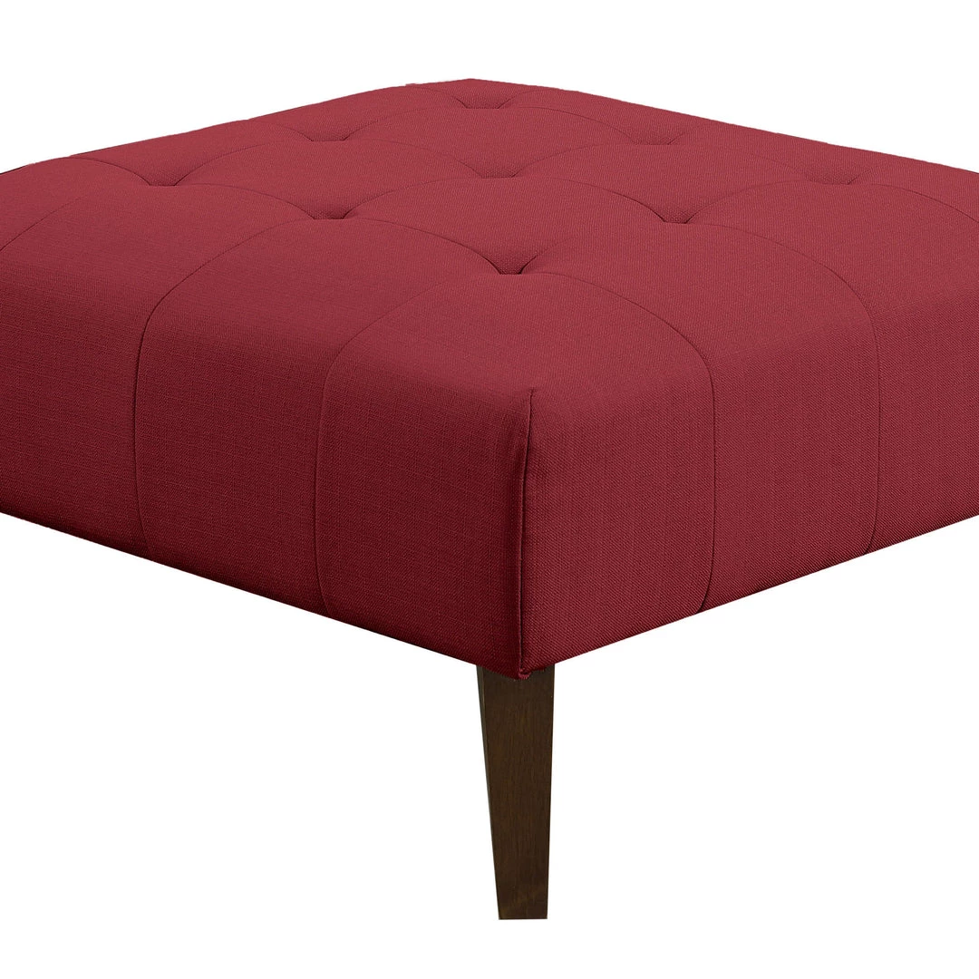 Emerald Home Ottomans Binetti Ottoman, Brick Red 4 Emerald Home Ottomans Binetti Ottoman, Brick Red