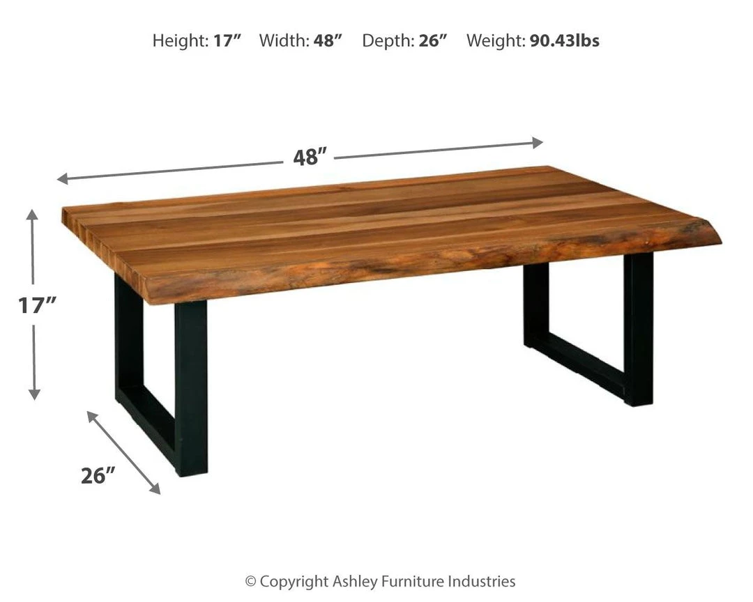 Ashley Furniture Brosward - Black / Gray - Rectangular Cocktail Table 8 Ashley Furniture Brosward - Black / Gray - Rectangular Cocktail Table