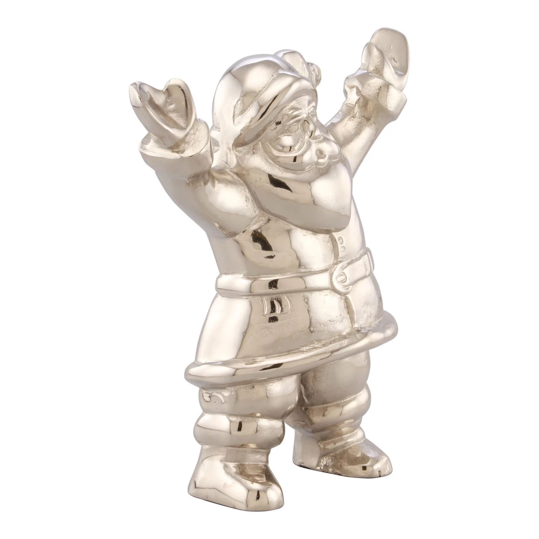 Moe's Home Collection Table Decor Silver Santa Statue 5 Moe's Home Collection Table Decor Silver Santa Statue