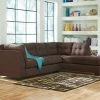Benchcraft® Sectionals Maier - Walnut - Left Arm Facing Sofa 2 Pc Sectional