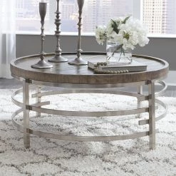 Ashley Furniture Zinelli - Gray - Round Cocktail Table Tables