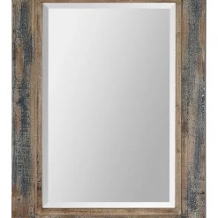Accessories Uttermost Bozeman Distressed Blue Mirror