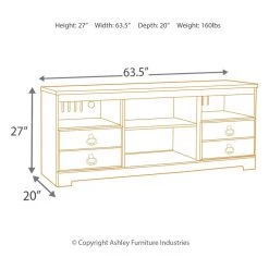 Signature Design By Ashley® Willowton - Attractive - Entertainment Center - 63" TV Stand Entertainment Centers 11 Signature Design By Ashley® Willowton - Attractive - Entertainment Center - 63