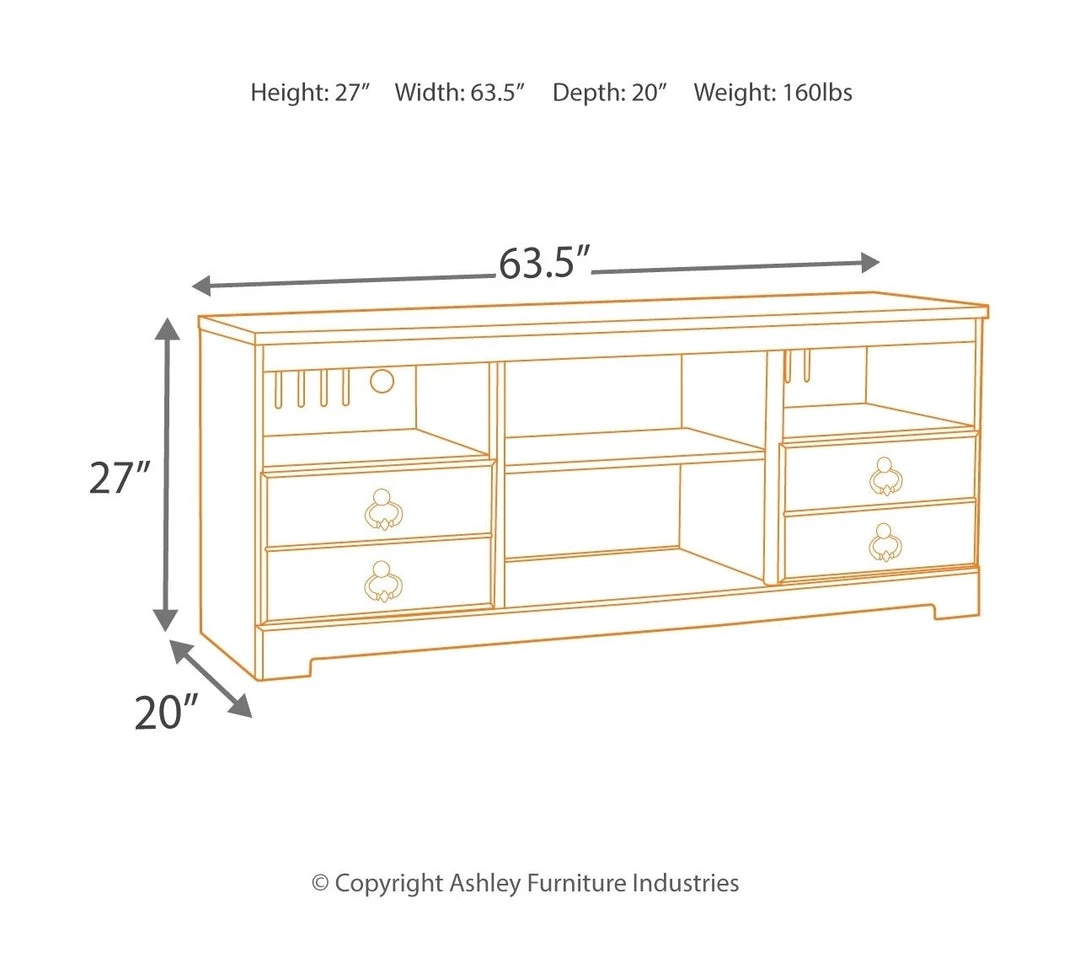 Signature Design By Ashley® Willowton - Attractive - Entertainment Center - 63" TV Stand Entertainment Centers 6 Signature Design By Ashley® Willowton - Attractive - Entertainment Center - 63" TV Stand Entertainment Centers