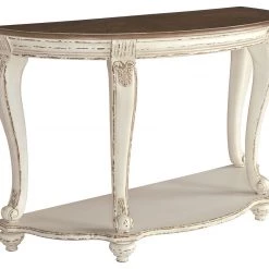 Ashley Furniture Realyn - White/brown - Sofa Table