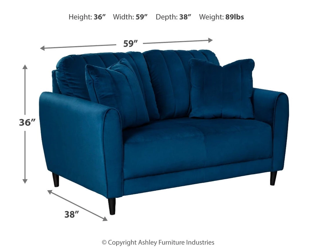 Ashley Furniture Enderlin - Blue - Loveseat 8 Ashley Furniture Enderlin - Blue - Loveseat