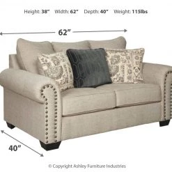 Ashley Furniture Loveseats Zarina - Jute - Loveseat