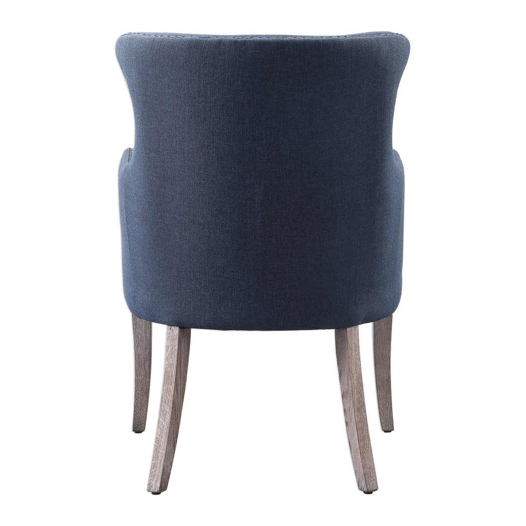 Uttermost Yareena Blue Wing Chair Chairs 5 Uttermost Yareena Blue Wing Chair Chairs