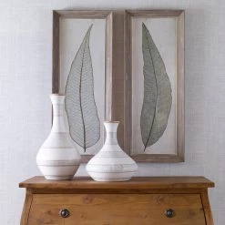 Accessories Uttermost Tall Leaves Framed Art Set/2