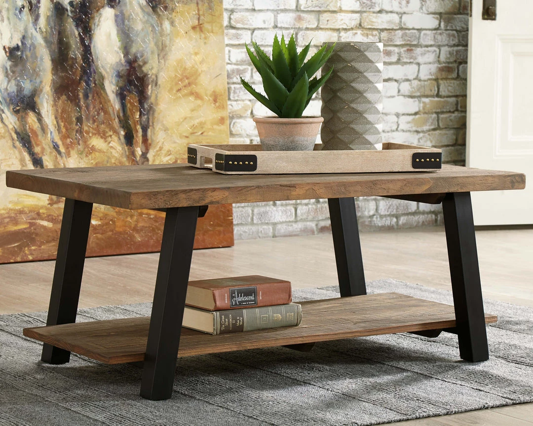 Ashley Furniture Chanzen - Brown/black - Rectangular Cocktail Table Tables 4 Ashley Furniture Chanzen - Brown/black - Rectangular Cocktail Table Tables