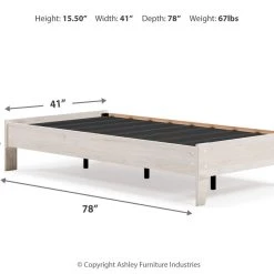 Ashley Furniture Socalle - Natural - Platform Bed Beds 15 Ashley Furniture Socalle - Natural - Platform Bed Beds