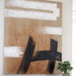 Ashley Furniture Tamland - Linen/white/black - Wall Art