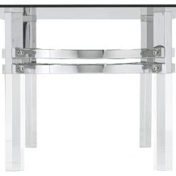 Ashley Furniture Braddoni - Chrome Finish - Rectangular Cocktail Table Tables