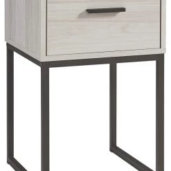 Ashley Furniture Socalle - Light Natural - One Drawer Night Stand Nightstands