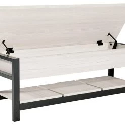 Signature Design By Ashley® Benches Rhyson - White - Storage Bench