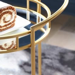 Ashley Furniture Bars & Bar Carts Wynora - Gold - Bar Cart 8 Ashley Furniture Bars & Bar Carts Wynora - Gold - Bar Cart