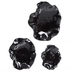 Accessories Uttermost Abella Black Ceramic Wall Decor, S/3 15 Accessories Uttermost Abella Black Ceramic Wall Decor, S/3