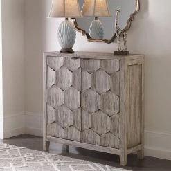 Cabinets Uttermost Catori Smoked Ivory Console Cabinet