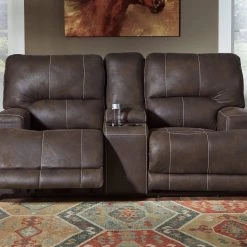 Ashley Furniture Kitching - Java - Pwr Rec Loveseat/con/adj Hdrst