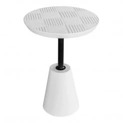 Moe's Home Collection Tables Foundation Outdoor Accent Table White
