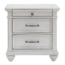 Ashley Furniture Kanwyn - Whitewash - Three Drawer Night Stand