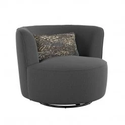 Emerald Home Benzley Swivel Glider, Grey Performance