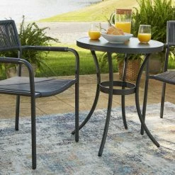 Signature Design By Ashley® Crystal - Gray - Chairs W/table Set (3/cn)