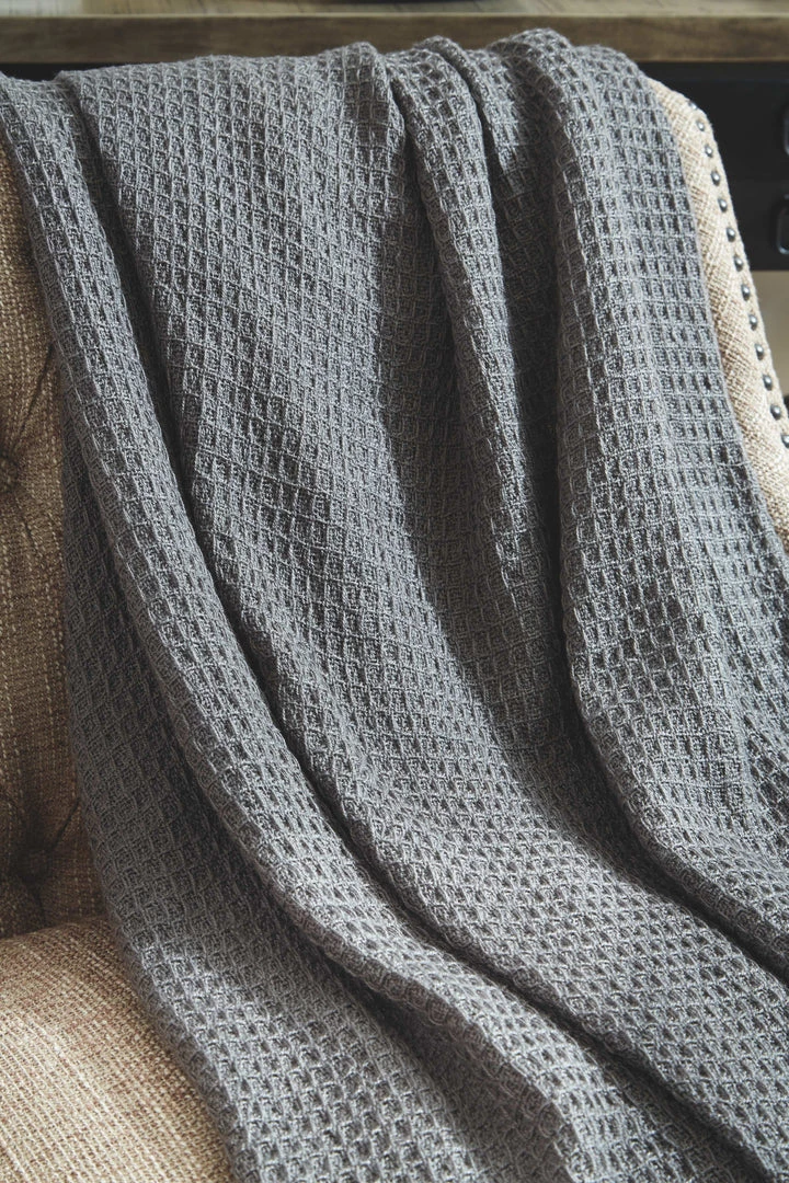 Ashley Furniture Rowena - Gray - Throw (3/cs) 5 Ashley Furniture Rowena - Gray - Throw (3/cs)