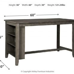 Ashley Furniture Caitbrook - Dark Gray - Rect Dining Room Counter Table