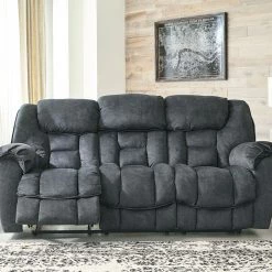 Ashley Furniture Reclining Furniture Capehorn - Granite - Reclining Sofa