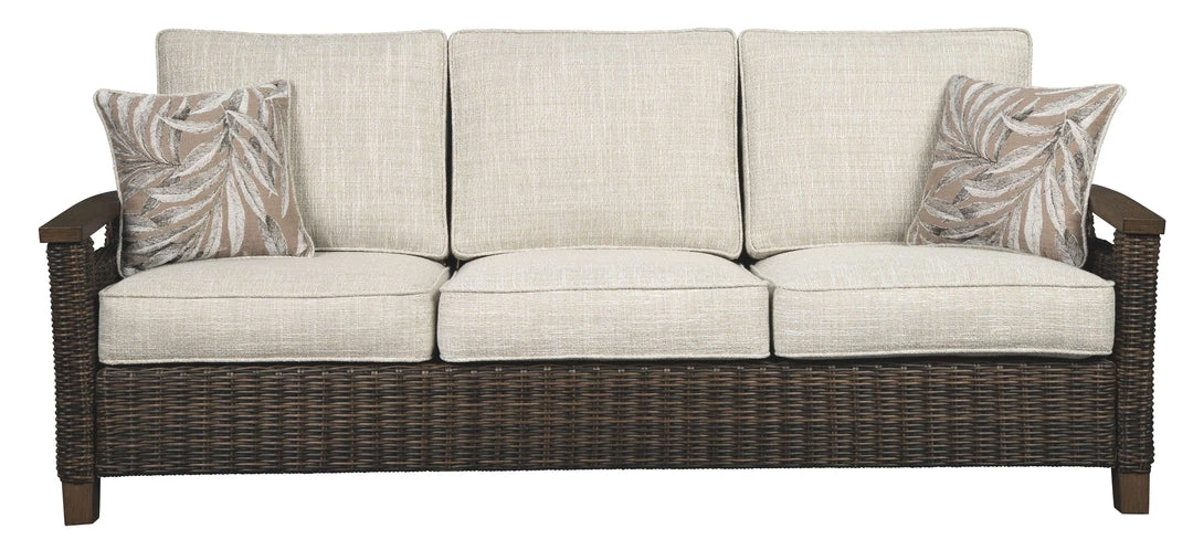 Ashley Furniture Paradise - Medium Brown - Sofa With Cushion Sofas 13 Ashley Furniture Paradise - Medium Brown - Sofa With Cushion Sofas