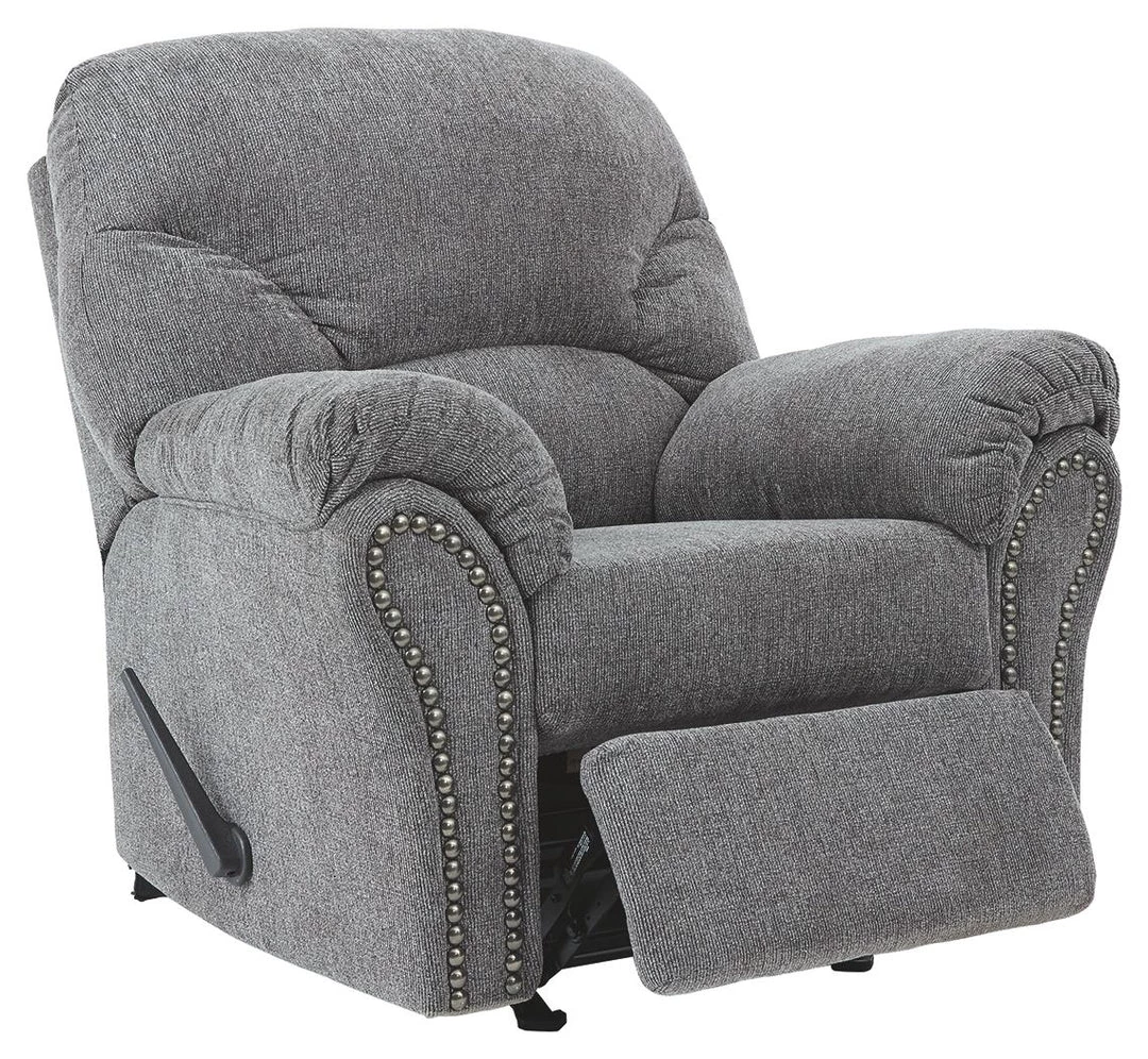 Ashley Furniture Allmaxx - Pewter - Rocker Recliner 4 Ashley Furniture Allmaxx - Pewter - Rocker Recliner