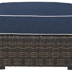 Ashley Furniture Ottomans Grasson - Brown/blue - Ottoman With Cushion 11 Ashley Furniture Ottomans Grasson - Brown/blue - Ottoman With Cushion