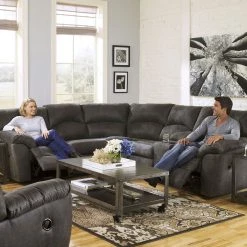 Signature Design By Ashley® Tambo - Reclining Sectional Set Reclining Furniture