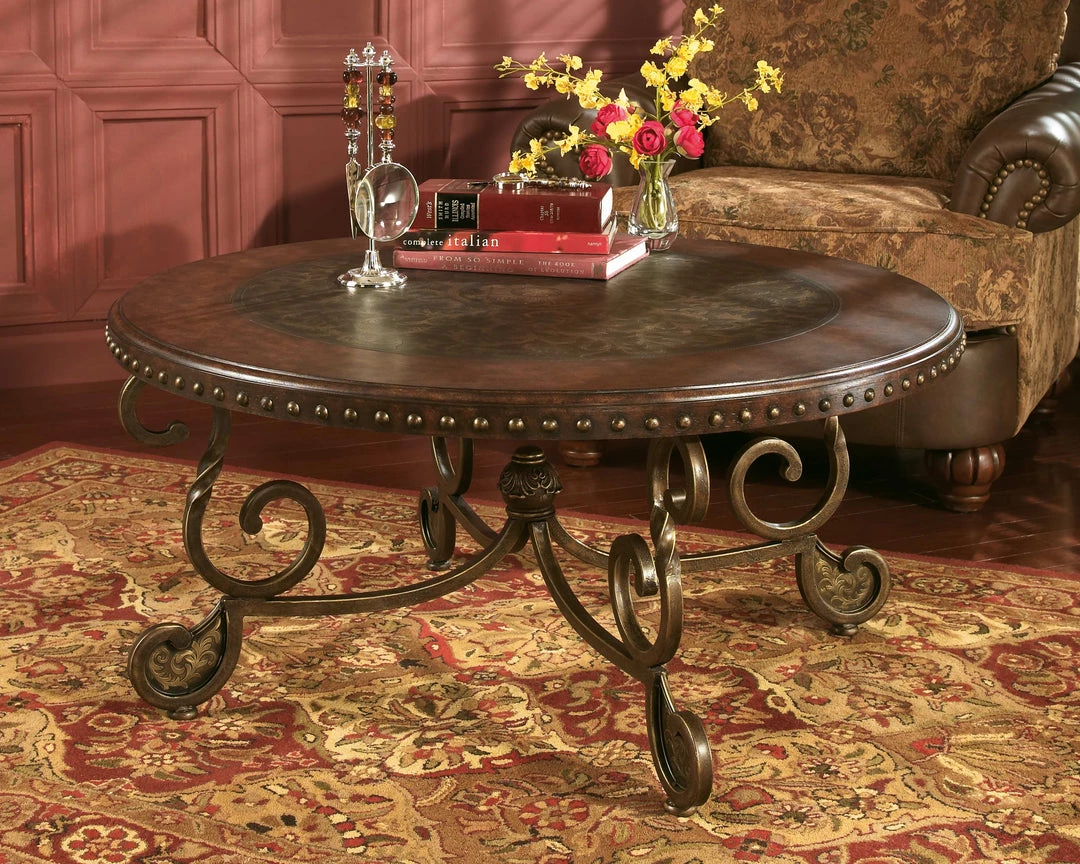 Ashley Furniture Tables Rafferty - Dark Brown - Round Cocktail Table 9 Ashley Furniture Tables Rafferty - Dark Brown - Round Cocktail Table