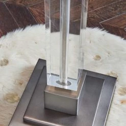 Ashley Furniture Deccalen - Clear/silver Finish - Crystal Table Lamp (1/cn)