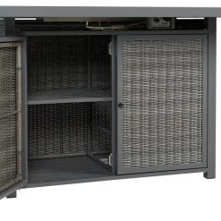 Signature Design By Ashley® Palazzo - Gray - Rect Bar Table W/fire Pit Tables