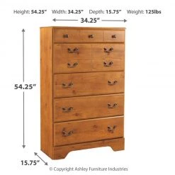 Ashley Furniture Chests Bittersweet - Light Brown - Five Drawer Chest