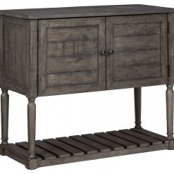 Ashley Furniture Lennick - Antique Gray - Accent Cabinet Cabinets