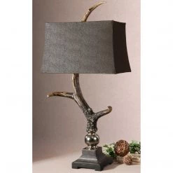 Accessories Uttermost Stag Horn Dark Shade Table Lamp 7 Accessories Uttermost Stag Horn Dark Shade Table Lamp