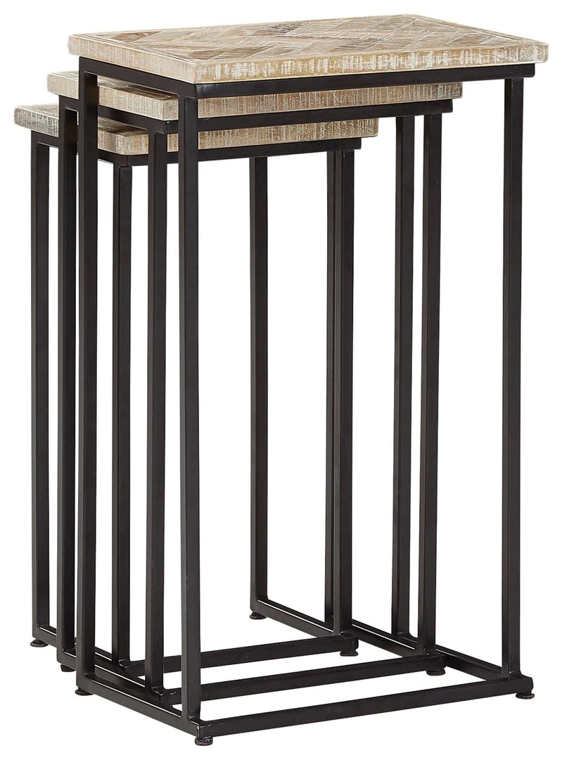 Ashley Furniture Tables Cainthorne - Distressed White/black - Accent Table (3/cn) 9 Ashley Furniture Tables Cainthorne - Distressed White/black - Accent Table (3/cn)