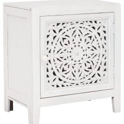 Ashley Furniture Fossil - White - Accent Cabinet Cabinets