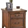 Ashley Furniture Woodboro - Dark Brown - Media End Table
