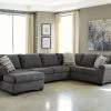 Benchcraft® Ambee - Slate - Left Arm Facing Chaise 3 Pc Sectional