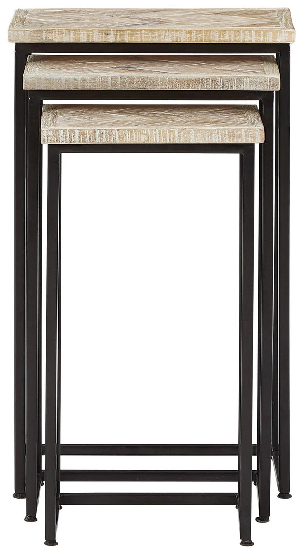 Ashley Furniture Tables Cainthorne - Distressed White/black - Accent Table (3/cn) 10 Ashley Furniture Tables Cainthorne - Distressed White/black - Accent Table (3/cn)