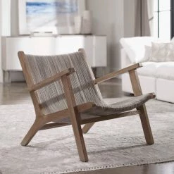 Chairs Uttermost Aegea Rattan Accent Chair